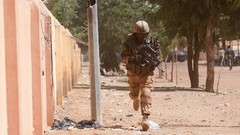 Wall War Army fight running soldiers French military Africa 