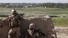 Wall War weapons Guns fight soldiers shooting Cover military 