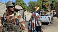 War Army cars soldiers French military Africa sunglasses 