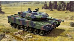 War Army paintings military Leopards A5 German drawings tracks 