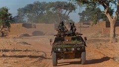 War Army soldiers French military roads patrol vehicles tanks 