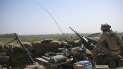 War Army soldiers military patrol guard machine gun infantry 