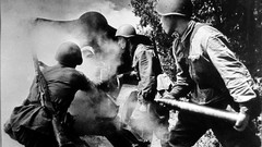 War black and white old photo