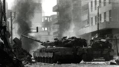 War black and white smoke Army fight soldiers armor military 