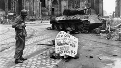 War Guns Army soldiers monochrome World War II US Marines Corps 