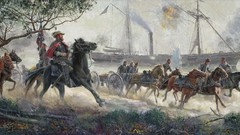 War Guns artist paintings Adventure Mort Kunstler