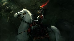 War Horses feathers Knights armor guard artwork horseback riding