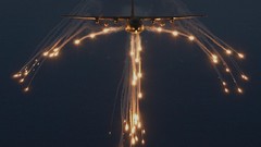 War planes turkish flares