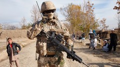 War Radio Army soldiers military patrol German Rifles infantry 