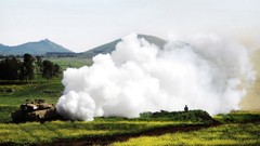War smoke Army fight soldiers armor military tracks israel 