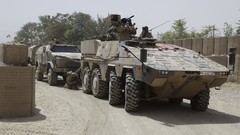 War soldiers boxer patrol Camp German vehicles tanks NATO 