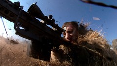 War soldiers scope snipers sniper rifles Barret M82A1