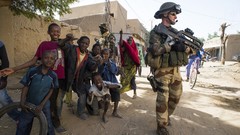 War weapons Guns children Army soldiers French military Africa 