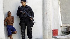 War weapons Guns children police slum Boys! Rio de Janeiro 