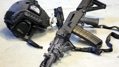 War weapons Guns helmets Travis Haley