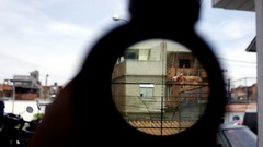 War weapons Guns police scope lens slum sniper Rio de Janeiro 