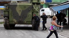 War weapons Guns police slum military Rio de Janeiro Brazil 