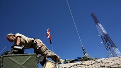 War woman antenna Army soldiers military patrol blondes 