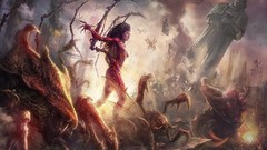 War woman game statues Zerg pc games swarm artwork video games 