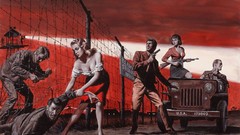 War woman Guns artist paintings Adventure Mort Kunstler