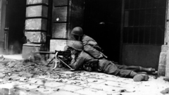 War World photo vintage machinegun wwii