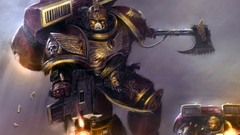 Warhammer Space Marines jumping