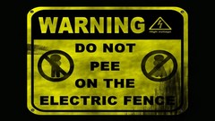 Warning signs funny jokes pee yellow sign Electric Wizard 