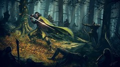 Warriors forests Orcs artwork the lord of the rings fallen 
