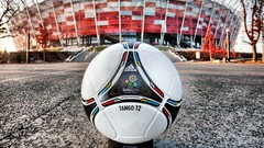 Warsaw Poland stadium euro 2012 soccer balls