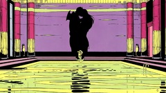 Watchmen kissing Silk spectre