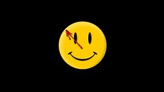 Watchmen smiley face black