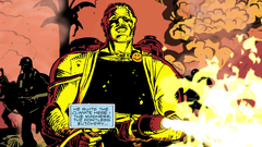 Watchmen War comics flamethrower