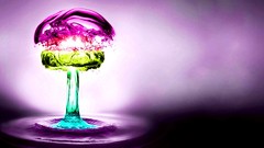 Water abstract multicolor purple