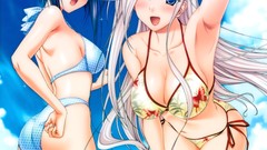 Water Anime anime girls princess lover cleavage bikini hentai 
