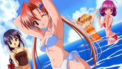 Water bikini blue eyes