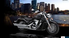 Water black Suzuki cities vehicles boulevard motorbikes