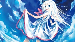 Water blue clouds dress