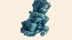 Water blue fluid ink