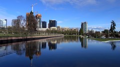 Water cityscapes tower railroad