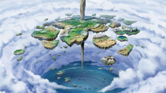 Water clouds flying land