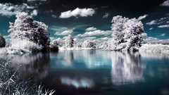 Water clouds nature winter