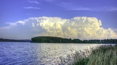 Water clouds Trees czech