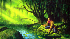 Water dark tower temple The rocks vines forests Michael the 