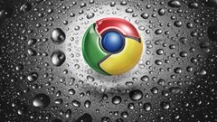 Water drops chrome logos Google Chrome