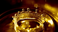 Water drops rain Crown widescreen