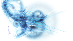 Water element abstract crystal