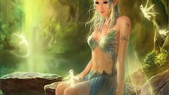 Water fantasy rocks Fairies