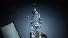Water flame lighter elements graphic