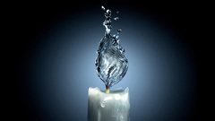 Water flames Candles Lioghter