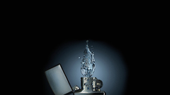 Water flames Zippo lighters